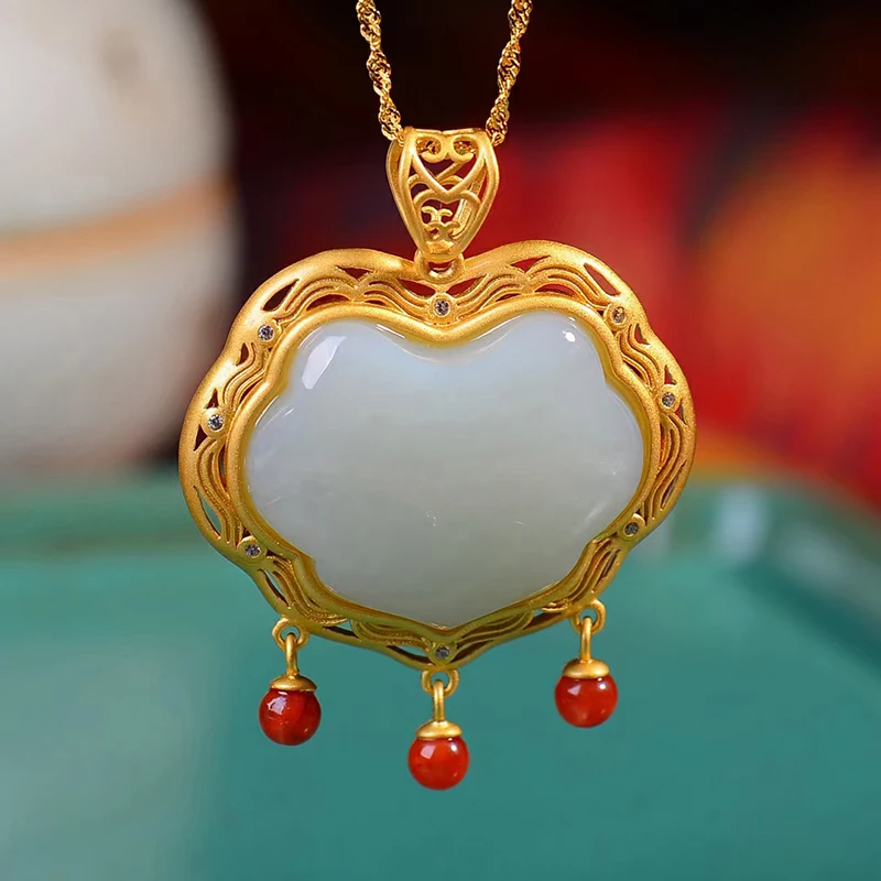 

Женское Ожерелье с серебряной вставкой из натуральной искусственной кожи с уникальным китайским старинным золотом