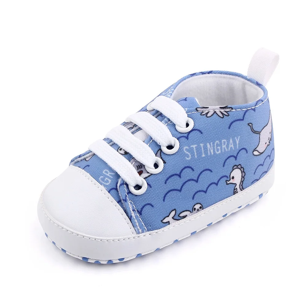

Kruleepo Baby Girls Kids Boys Animation Cute First Walkers Newborn Toddler Casual Canvas Shoes All Seasons Cotton Fabric Mules