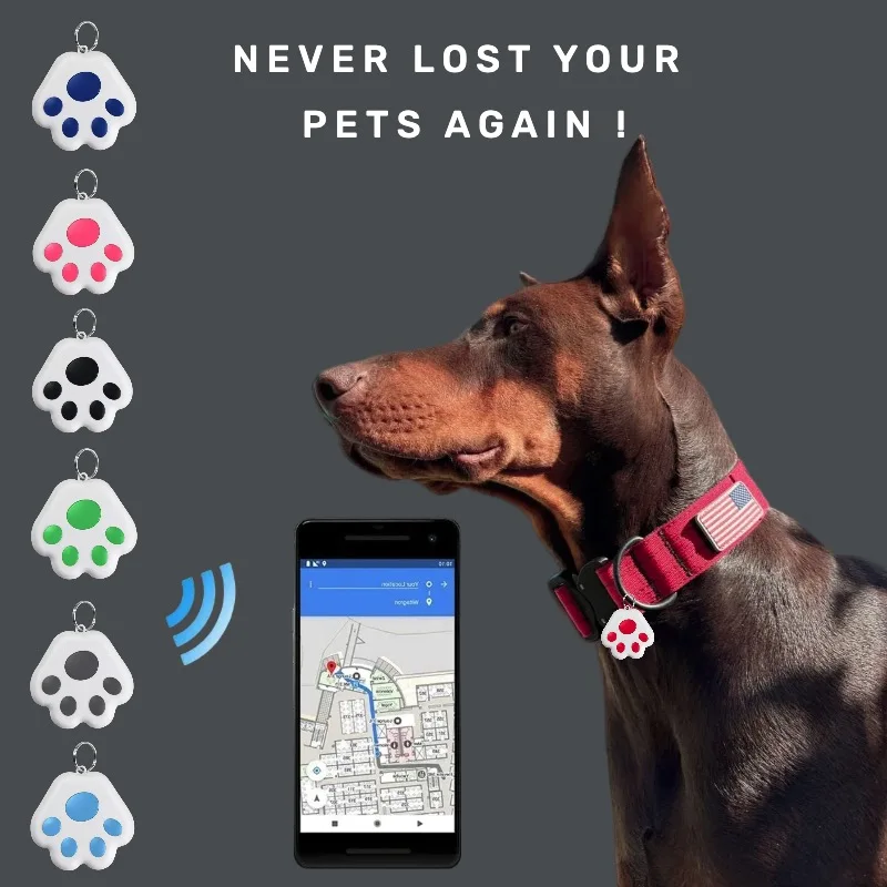 

Dog Claw Mini Gps Tracker for Dogs Cat Children Elderly Anti-Lost Device Locator Tracer Pets Collar Key Tracking