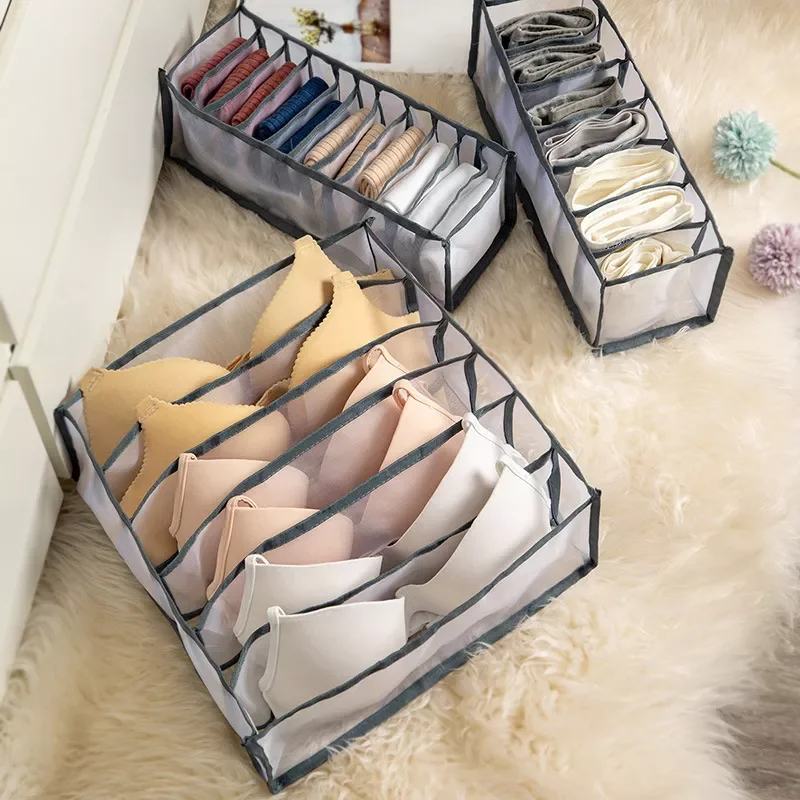 

2023NEW Bra Socks Panty Storage Boxes Cabinet Organizers Wardrobe Closet Home Organization Drawer Divider Dormitory Save Space