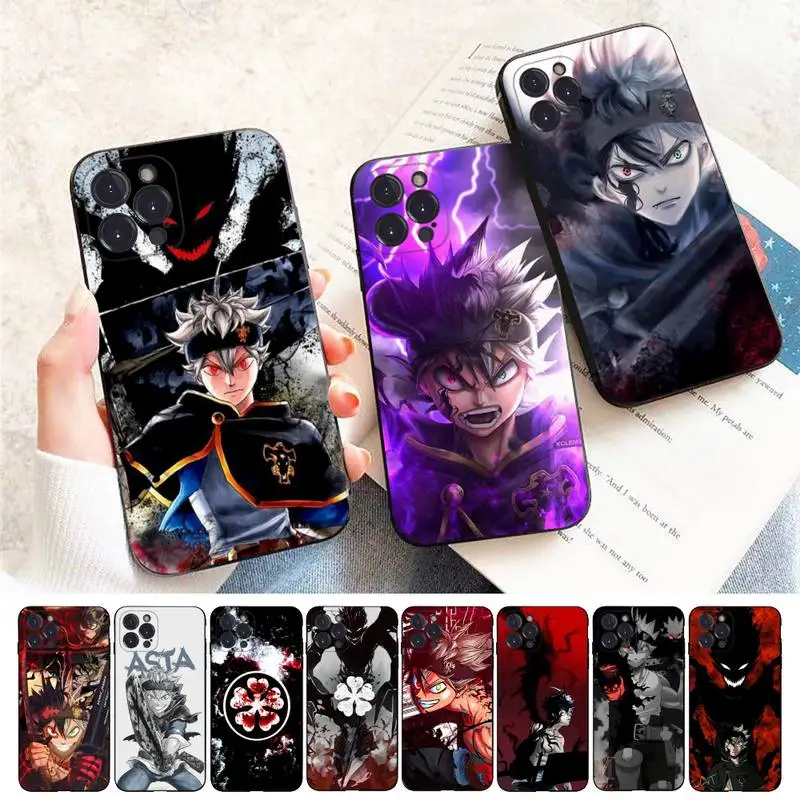 

Manga Anime Black Clover Phone Case For iPhone 14 11 12 13 Mini Pro XS Max Cover 6 7 8 Plus X XR SE 2020 Funda Shell