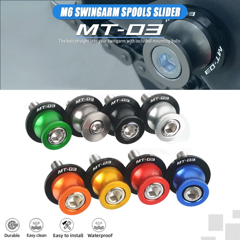 

Motorcycle Stands Swingarm Spools Rear Stand Screws Sliders For Yamaha MT-03 MT03 2005-2012 2013 2014 2015 2016 2017 2018 2019