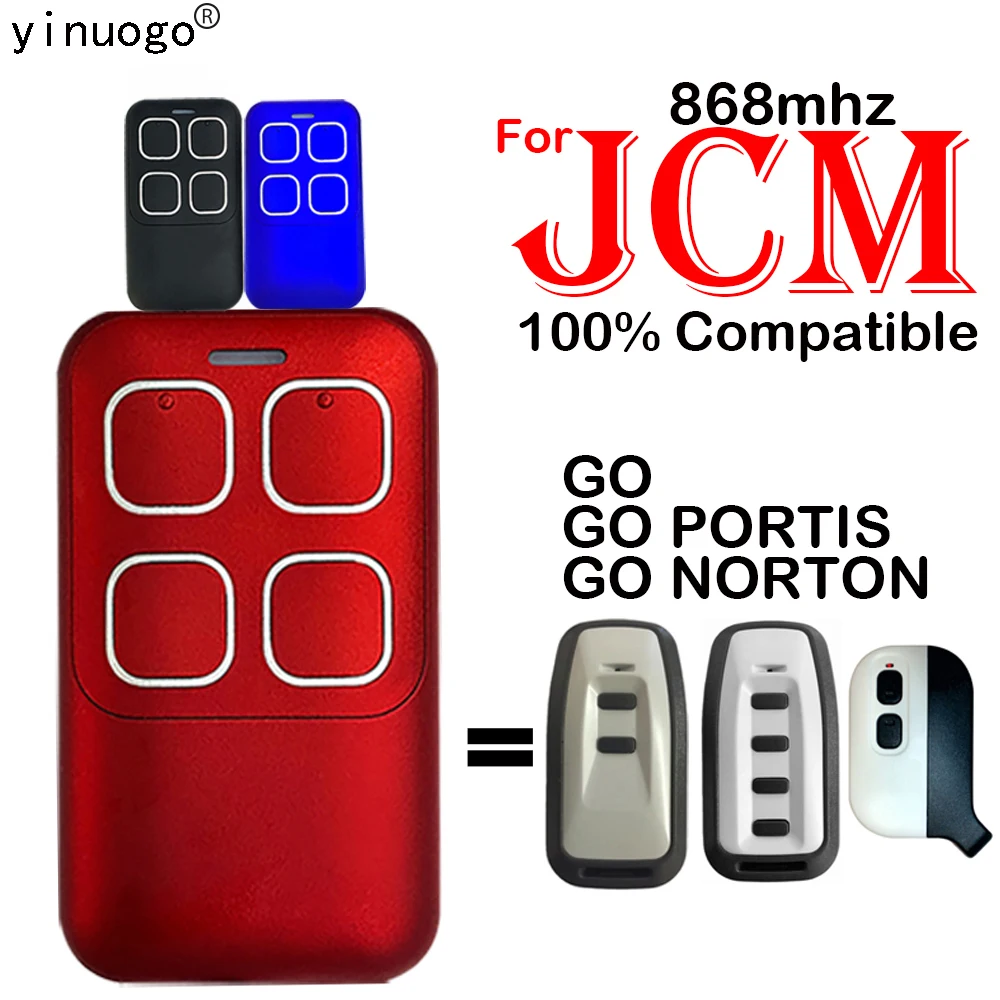

Открыватель для гаражных ворот JCM GO PORTIS Нортон 868 МГц, сменный Электрический 4-канальный пульт дистанционного управления, переключатель, пер...