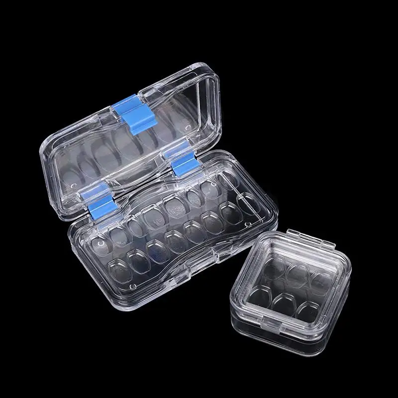 

6/16 Grids Dentistry Tooth Box With Film Materials Aesthetic Dentist For Dental Technician Tools Denture Box Veneers Storage