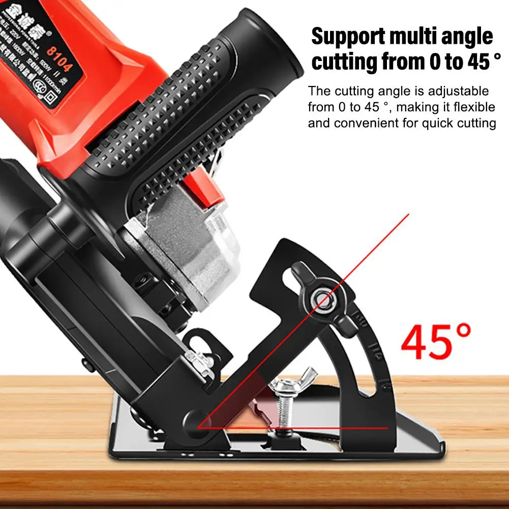 

Grinder Bracket Angle Grinder Converter To Cutting Saw Adjustable Base Bracket Circular Electric 0-45° Bracket Base Machine O1S2