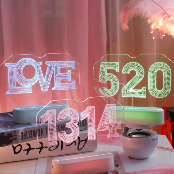 

Лампа 3D для украшения комнаты