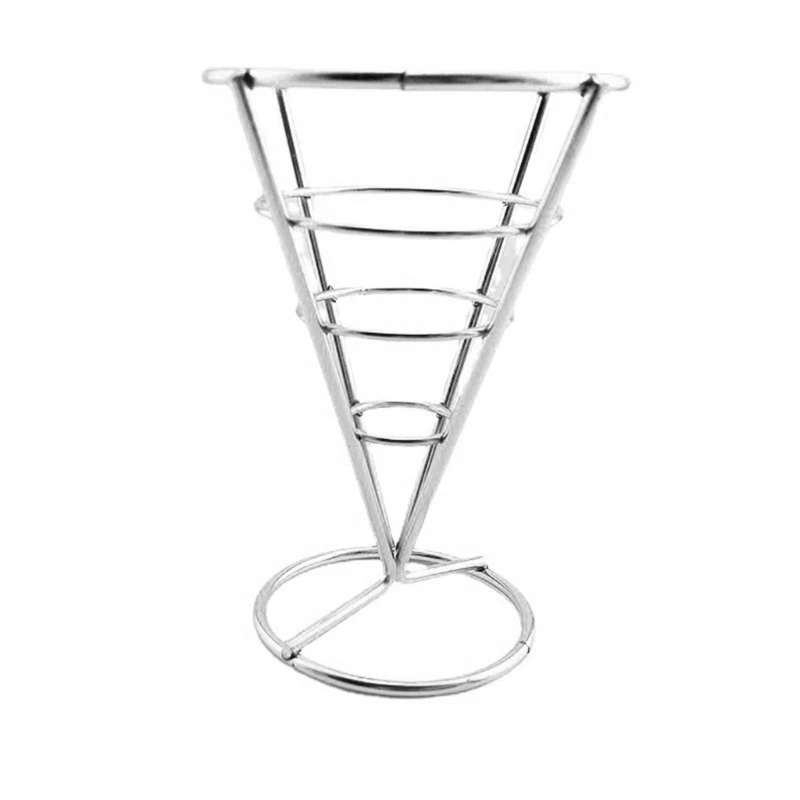 

Iron Snack Basket Fish Chips Basket Holders Snack Appetizer Serving Rack Food