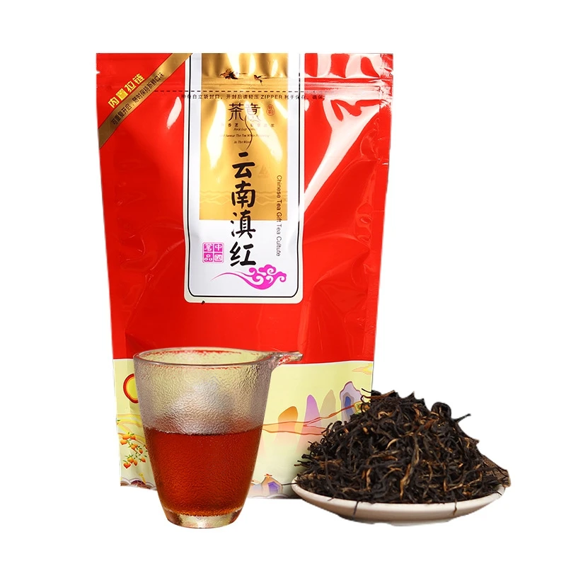 

2022 Dian Hong Black Chinese Tea Yunnan Dianhong Maofeng Tea Red 250g/100g