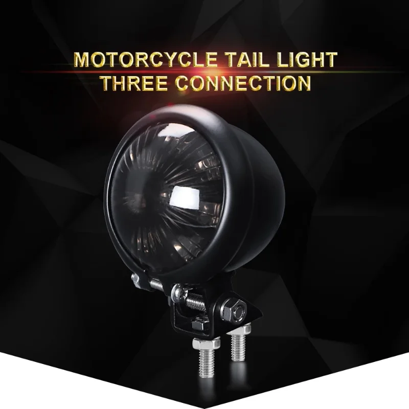 

Motorcycle accessories retro modified LED tail light metal new brake light cruise prince car round light small tail light