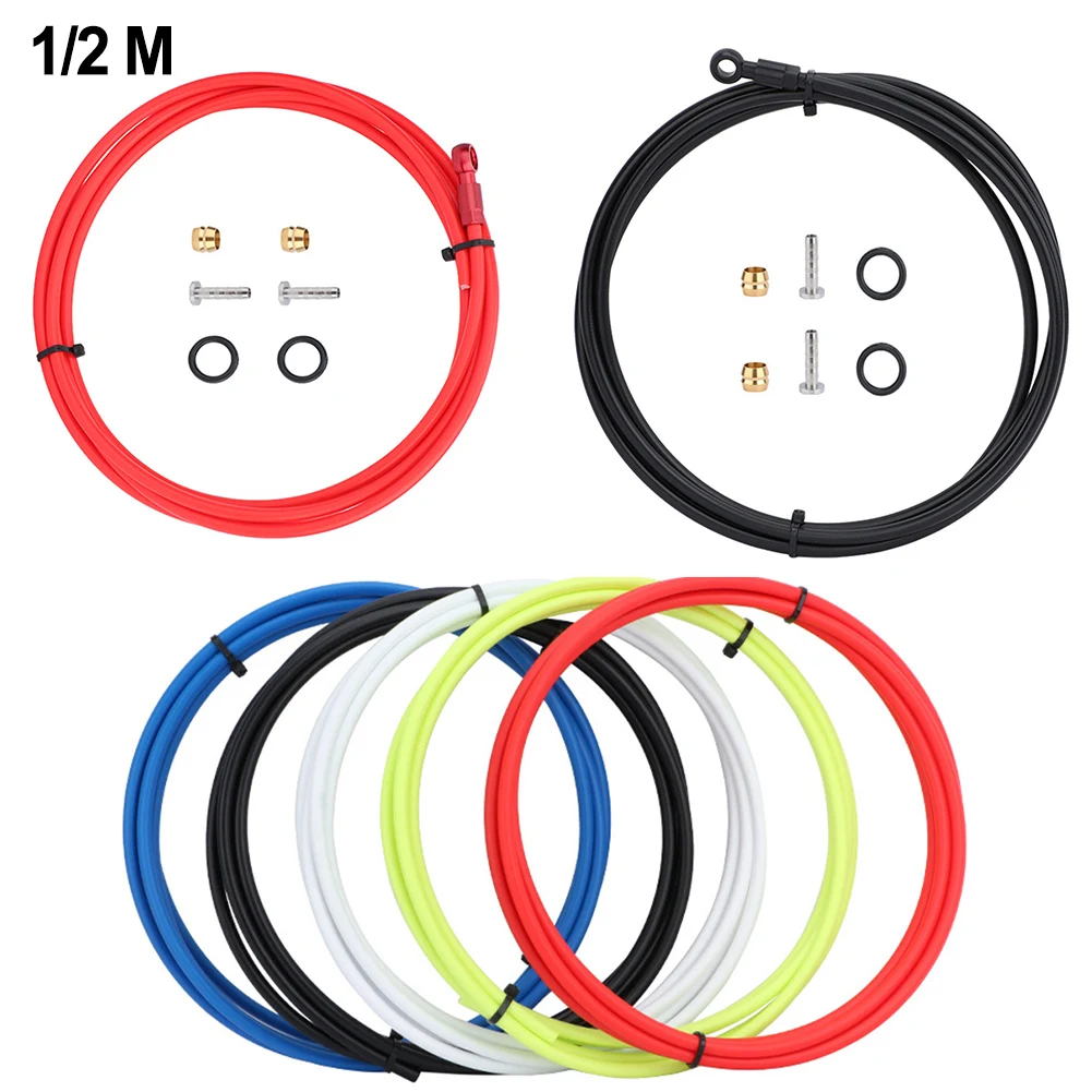 

1m/2M MTB Hydraulic Tube Oil Brake Nylon Braided Hydraulic Oil Brake Brake Hose Set Cycling Bicycle Parts Bicicletas