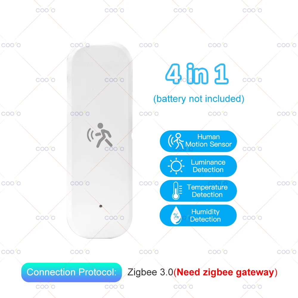 

Датчик движения Coolo Tuya 10G 4-в-1