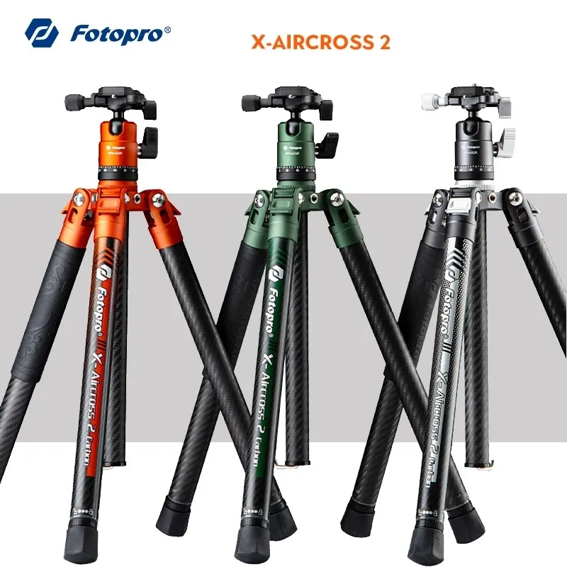Штатив Fotopro X-Aircross 1 2 с шаровой головкой, профессиональный легкий дорожный штатив из углеродного волокна для цифровой зеркальной камеры