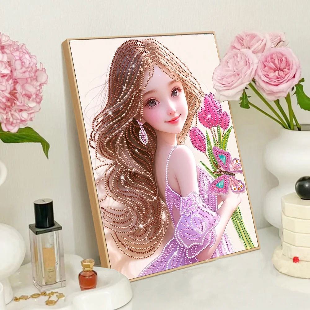 5D алмазная живопись DIY девичий цветок декоративные картины рисунок ручная работа