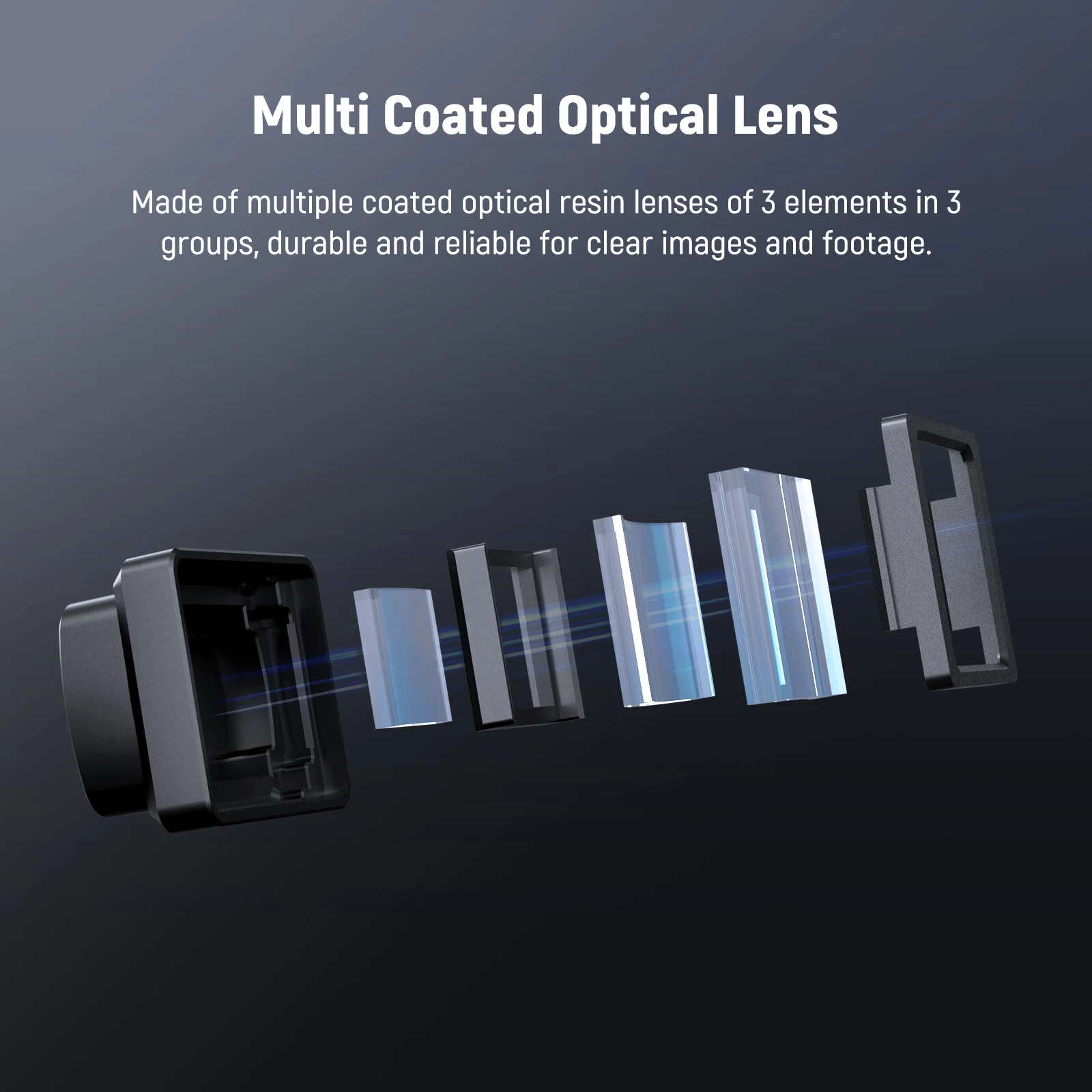 Магнитный анаморфный объектив NEEWER 1 2x совместимый с DJI Osmo Pocket 3 асферический