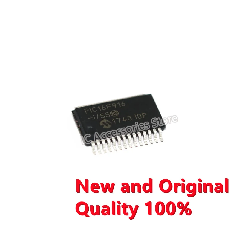 

1pcs PIC16F916-I/SS SSOP-28 MICROCHIP 8-bit Microcontroller New and Original