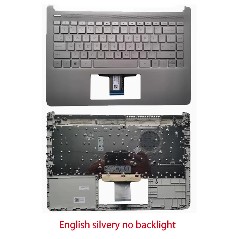 Для HP 14-DQ FQ FR TPN-Q221 Q242 C клавиатура серебристый L88206-001