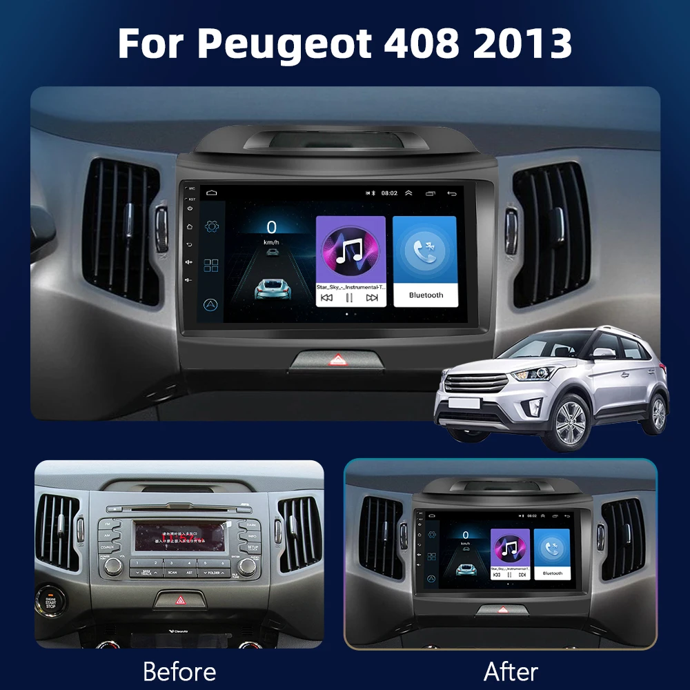 Автомагнитола 2DIN для KIA Sportage 3 2010-2016 4G Wi-Fi GPS |