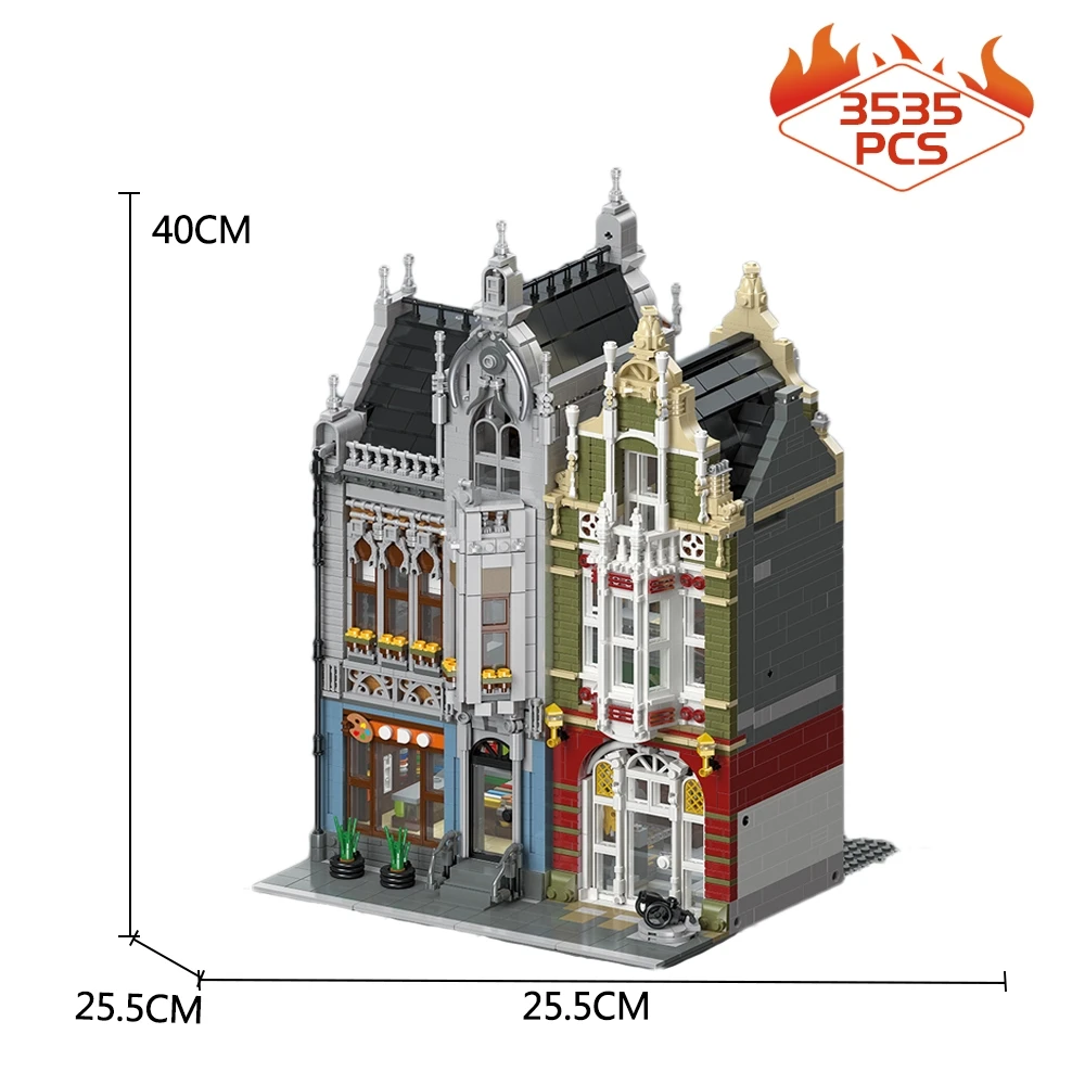 

Creative Expert Street View House Bricks Weapon Museum 89125 3535Pcs Moc Bricks Modular Building Blocks Model Garden Center