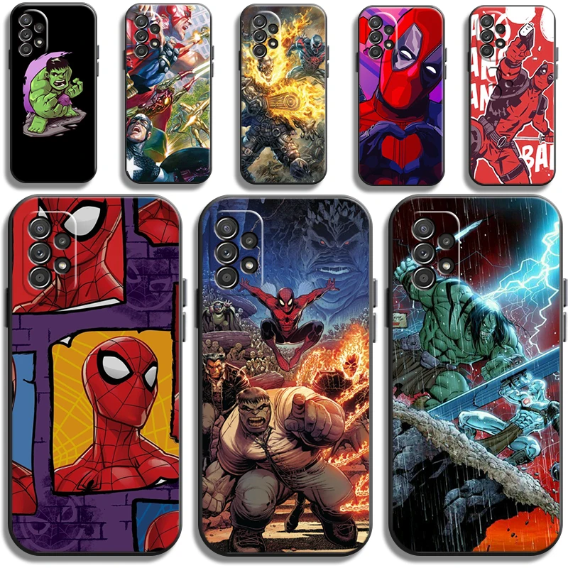 

Marvel Spiderman Iron Man Phone Cases For Samsung Galaxy S20 FE S20 Lite S8 Plus S9 Plus S10 S10E S10 Lite M11 M12 Carcasa