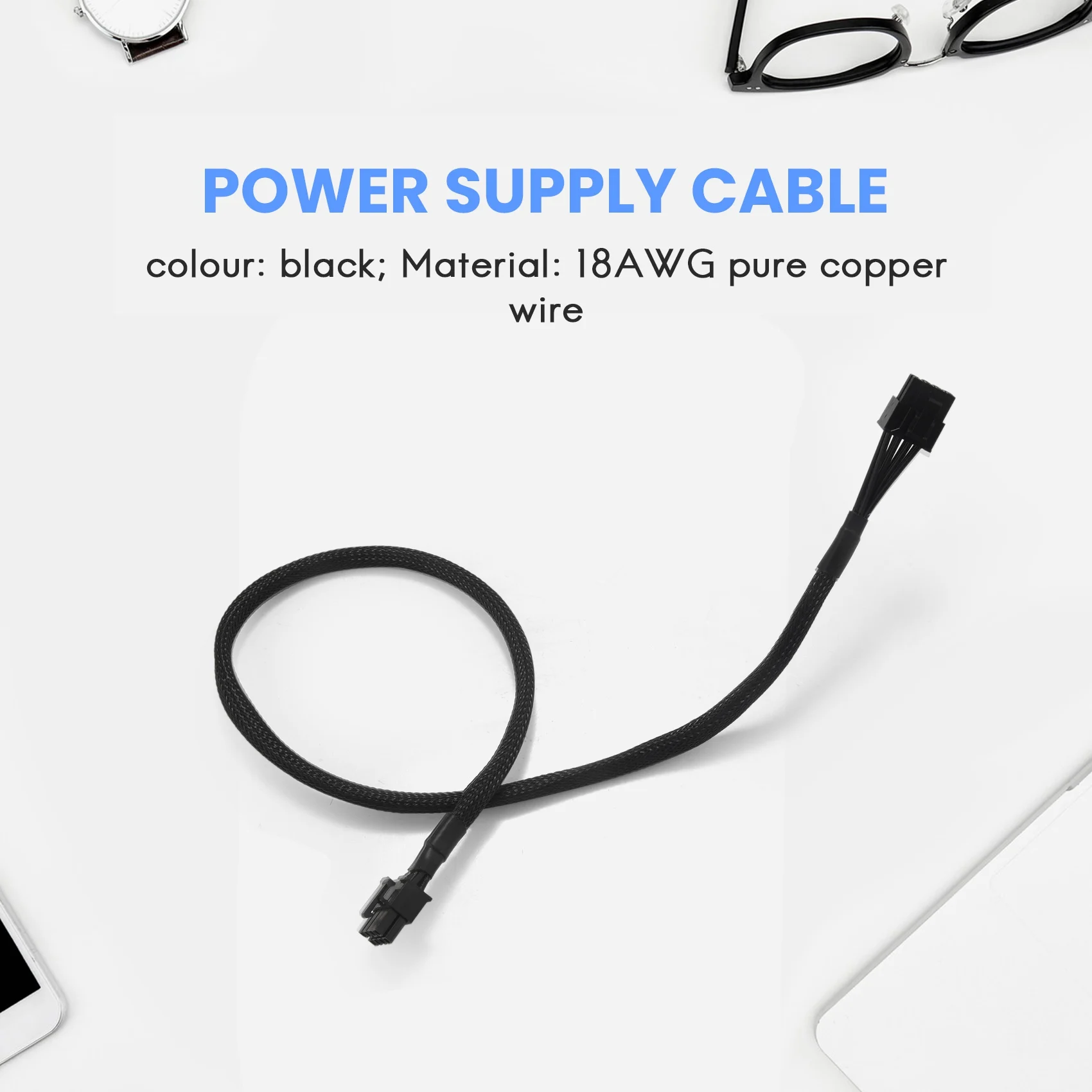 8-контактный на (6+2) кабель питания PCIE VGA Flex для EVGA Supernova 650 750 850 1000 1600 2000 G2 G3 P2 T2 GS