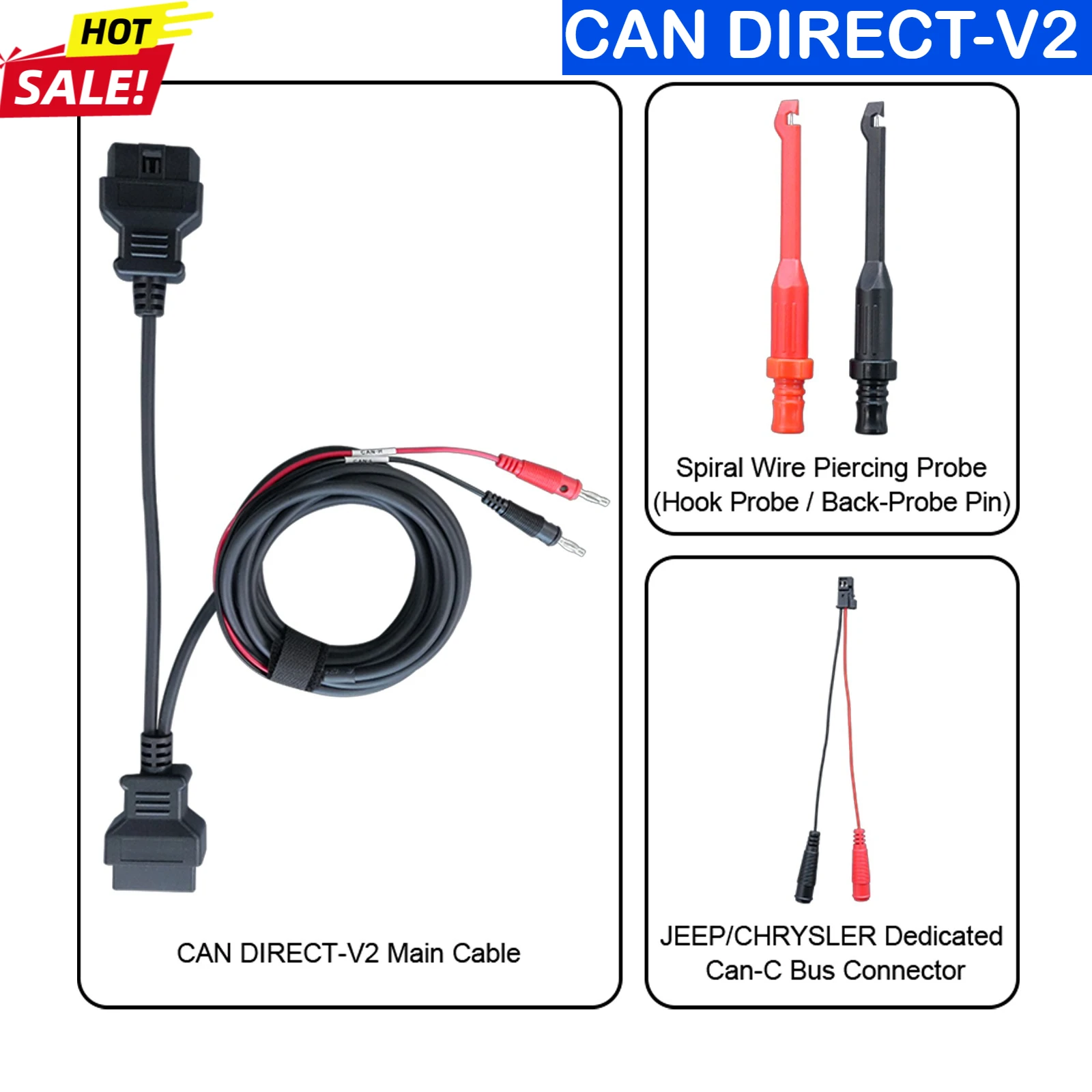 

Комплект OBDSTAR CAN DIRECT-V2 работает с OBDSTAR X300 Classic G3/Odo Master/ X300 Pro4