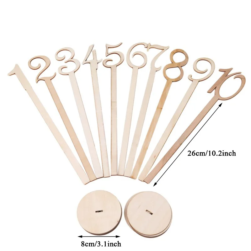 10 шт./упаковка деревянные свадебные принадлежности