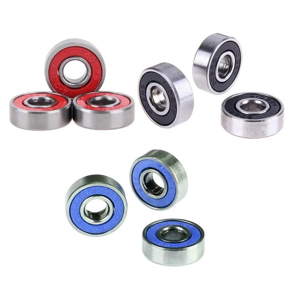 

1pc ABEC-7 608 2RS Skateboard Scooter Roller Steel Sealed Ball Wheel Bearings 8x22x7mm For Roller Skates Balance Bikes Scooters