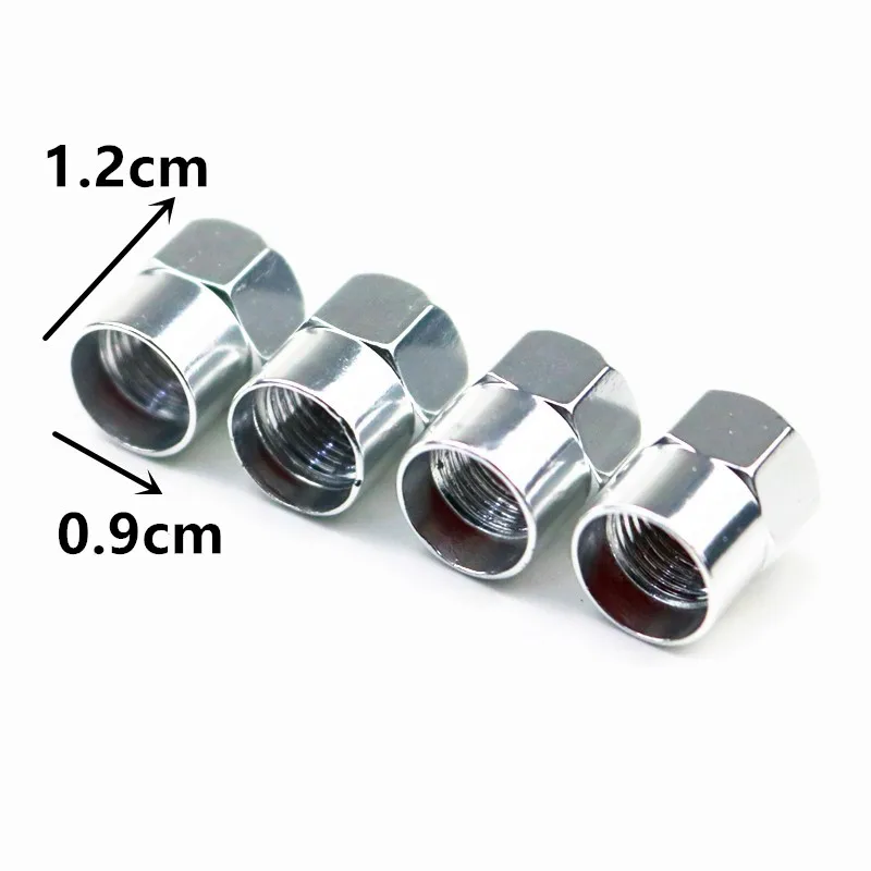 4pcs New Metal Wheel Tire Valve Caps Stem case for Hyundai Suzuki Mazda Opel Toyota Chevrolet mitsubishi Peugeot car accessories - купить по