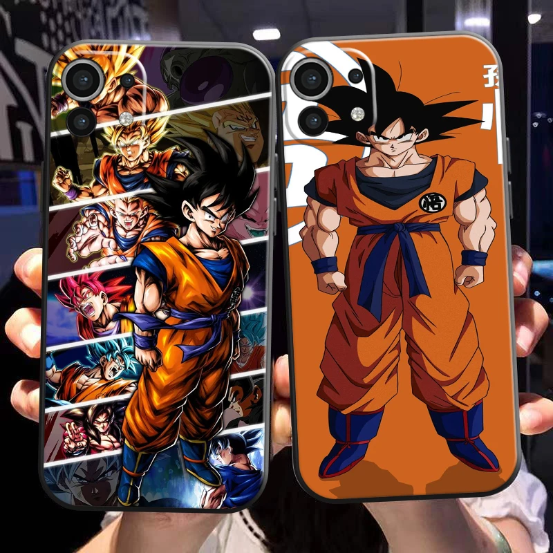 

Dragon Ball Goku Vegeta For Xiaomi Mi 11 Mi 11 Lite 5G Phone Case Silicone Cover Black Liquid Silicon Funda TPU Carcasa Back