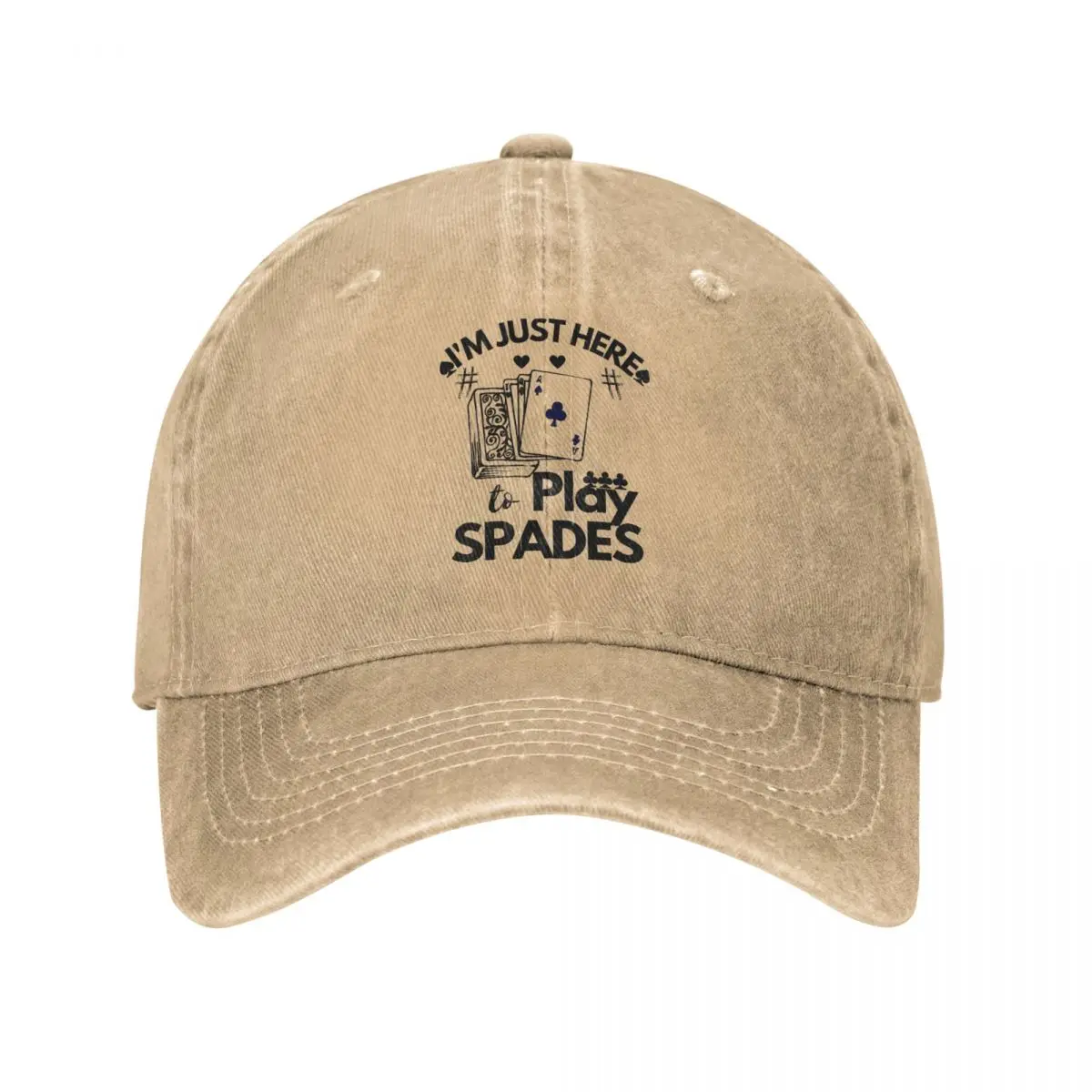

I'm Just Here To Play Spades Baseball Cap cowboy hat Peaked cap Cowboy Bebop Hats Men and women hats