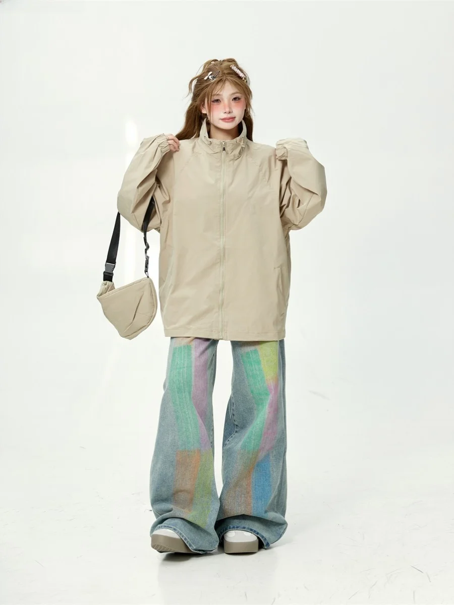 Американская винтажная шикарная черная бесплатная сумка с воротником-стойкой