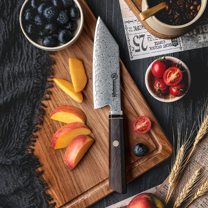 Дамасский нож 5 4 дюймов Bunka кухонный шеф-повар 67 слоев Дамасская сталь 10Cr15C0Mov