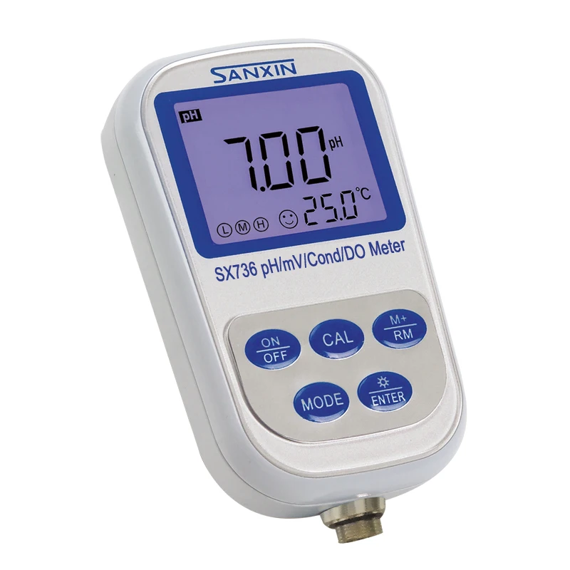 

SX736 Portable Handheld pH / Conductivity / TDS / Salinity / Resistivity / DO Meter