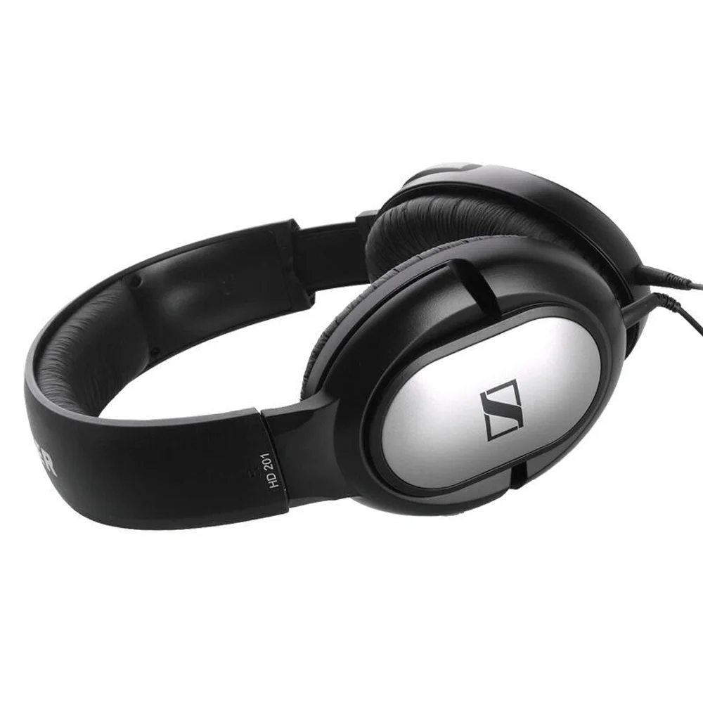 Наушники Sennheiser HD201 с глубокими басами проводные стереонаушники шумоизоляцией 3 5