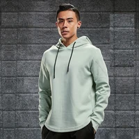Hoodie Coat Sports sweatshirts Men's Autumn  Winter Style Plus Velvet Thick Warm Gym  Fitness Clothes Loose Winter Running  Top