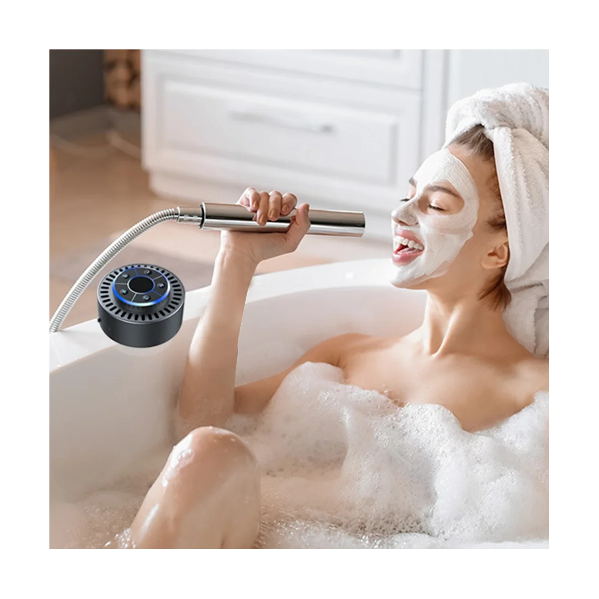 Водонепроницаемая IPX7 Bluetooth-Колонка для ванной комнаты сабвуфер портативный