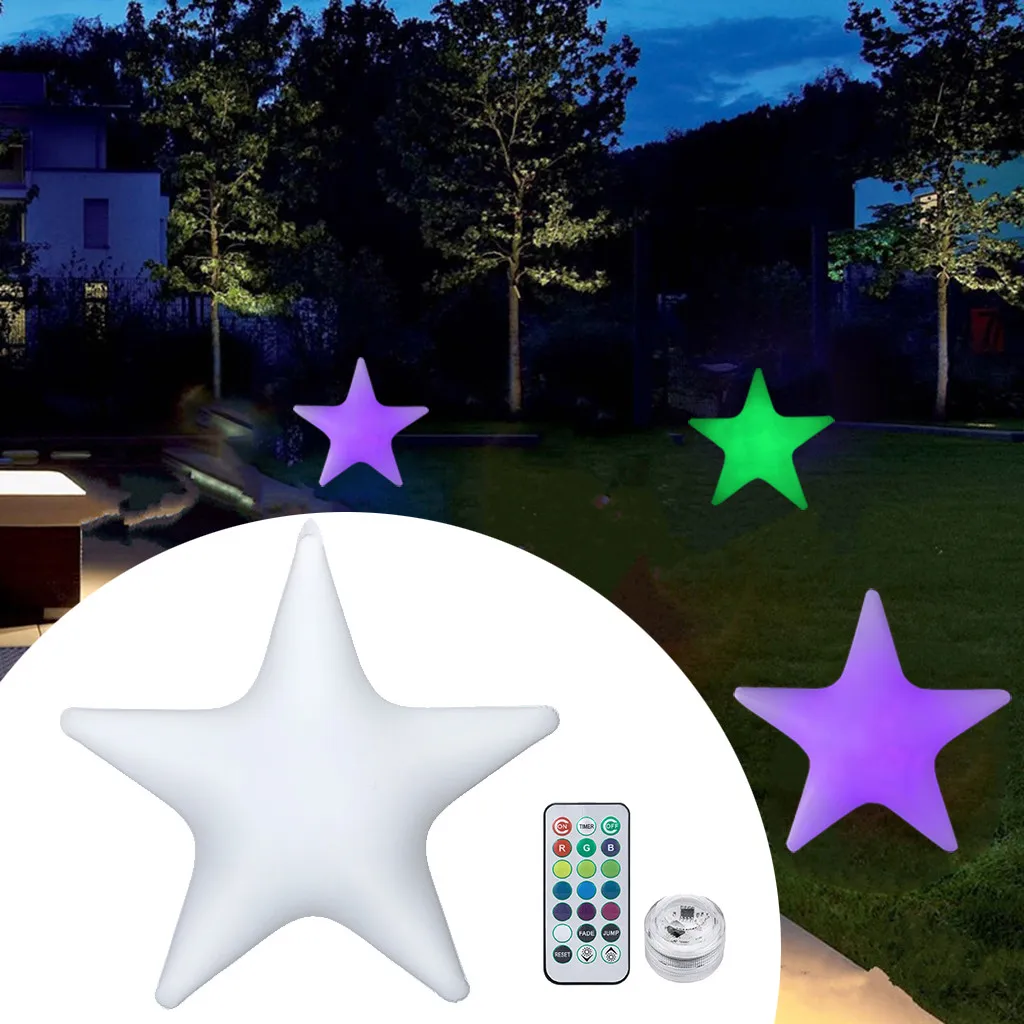 

Pool Star Inflatable Glowing 13 LED Glowing Ball Colors Beach Swimming Toy Swimming Baby Swimming Neck Ring Children Pool Toys