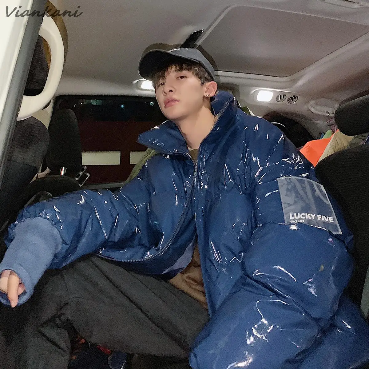 Winter New Men Solid Parkas High Quality Brand Men's Stand Collar Harajuku Warm Thick Jackets Male Fashion Casual Parka Coats