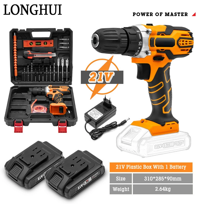 

12V 16.8V 21V Cordless Drill Electric Drill Electric Screwdriver Mini Drill Hammer Drill Lithium-Ion Battery Wireless Power Tool