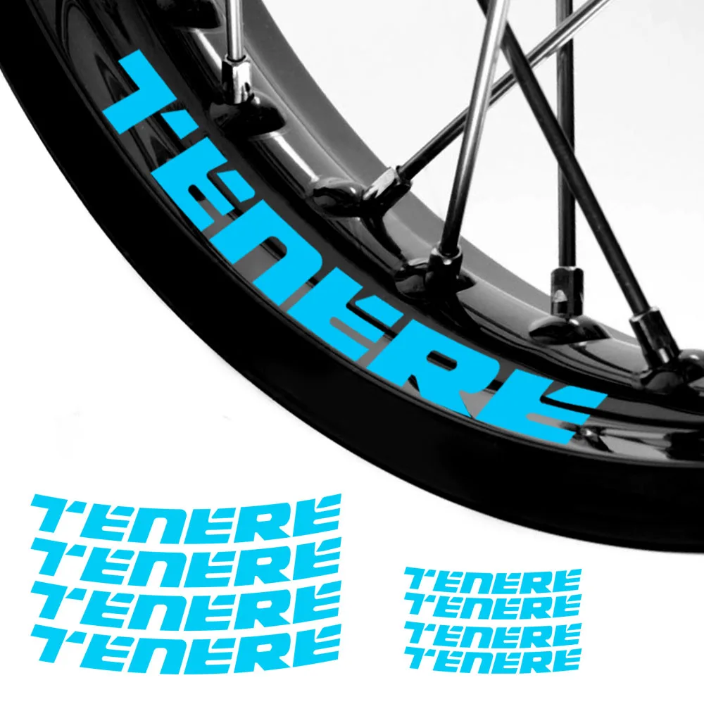 

Светоотражающие аксессуары для мотоциклов, наклейка на колесо внутри ступицы, наклейки на обод, полосатая лента для TENERE 700 1200, ADVENTURE Adv