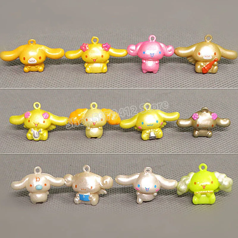 Cinnamoroll Аниме Фигурка Экшн 12 Стилей Мини Фигурки Мобильного Телефона Чехол Заплатка Материал Кукла Орнамент Серия Sanrio Детский Игрушка Подарок.