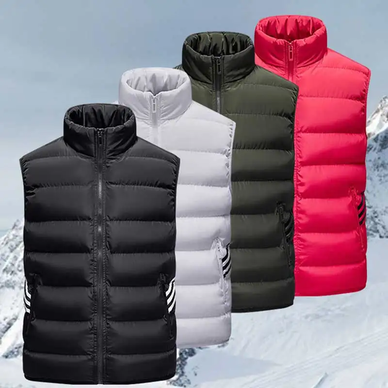 

Winter Sport Vest Jacket Men Plush Thick Warm Parka Men Windproof Lightweight Vest Jacket For Men Outdoor Sport Vest Coat Male