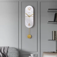 creative modern simple nordic marble wall wall wall wall clock living room bedroom personalized decorative clock home decor