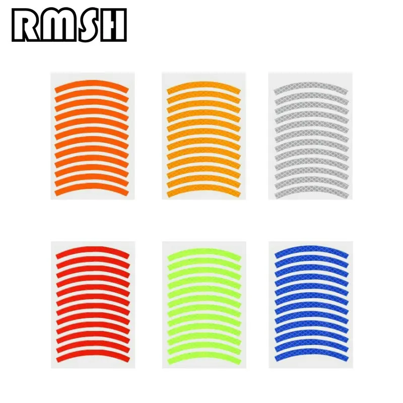 Reflective Stickers Rims Ttire Skateboard Safety Stickers Wheel Color Kids Balance Bike Accessories