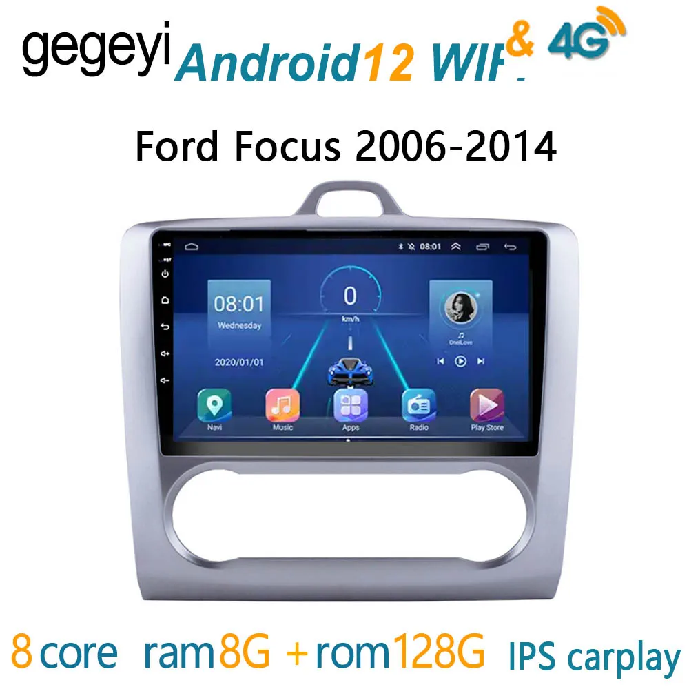 

8G+128G автомагнитола for Ford Focus 2006 2014 магнитола для авто 2 din 2дин android андроид 1 дин навигатор для авто 2din рамка для магнитолы подголовник с монитором с экраном выдвижным экра carplay радиоприёмник 9 дю