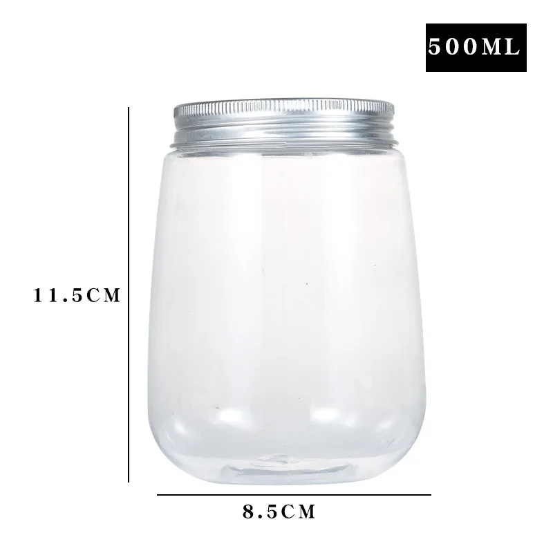 500ml Glass Master Thai Tea Cup Milk U-shaped Fat Bottle Enzyme Aluminum Cap Cute Water Drinkware |