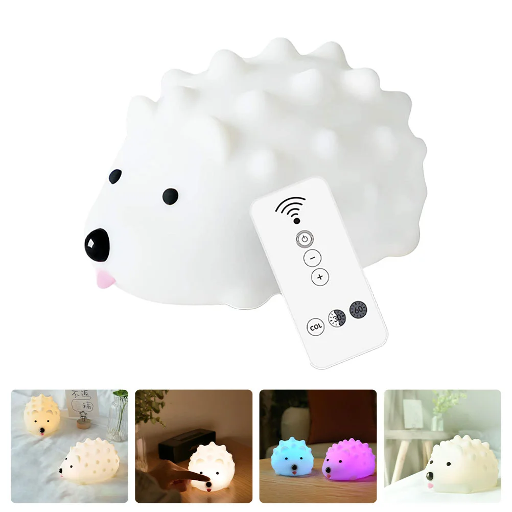 

Home Light Creative Hedgehog Silicone Lamp Decor Portable Desktop Night Light