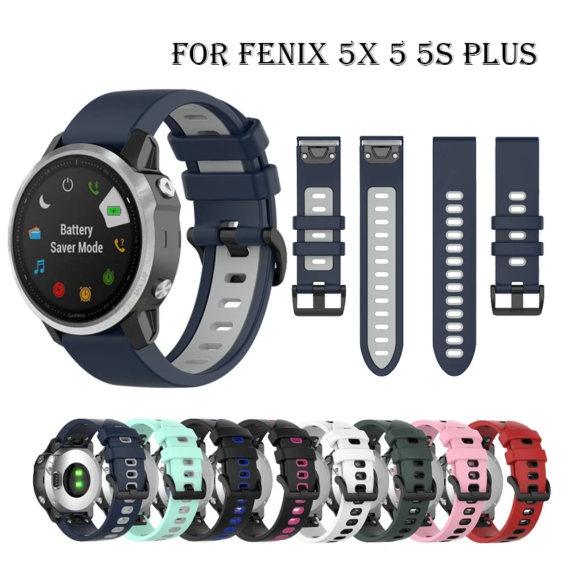 

Smart Watch Band Straps For Garmin Fenix 5X 5 5S 6 6S 6X 7X 7 7S 3 3HR Forerunner 935 945 Quick Release Strap Silicone Bracelet