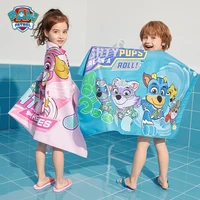 paw patrol cartoon pattern ryder chase marshall kids swimming bath towel beach towel anime figures printing bath towel 60120cm