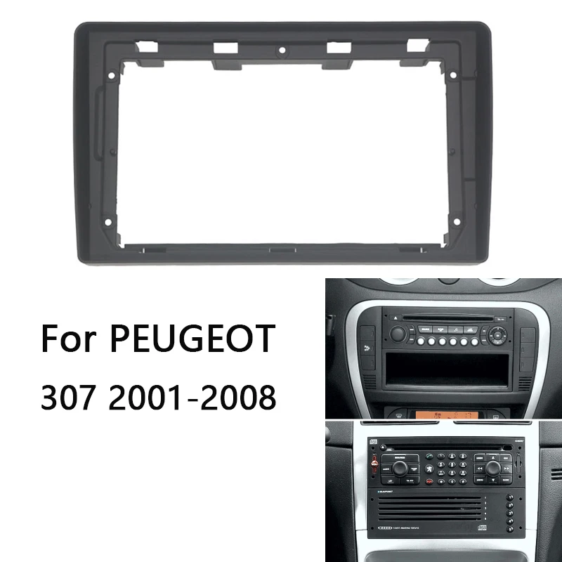 

2 Din Car Radio Fascia For CITROEN C2 C3 PEUGEOT 207 307 Auto Stereo Audio Player DVD Panel Dash Kit Frame Center Console Holder